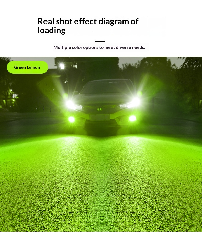 Fendinebbia led bicolore per auto con design integrato_voghion.com