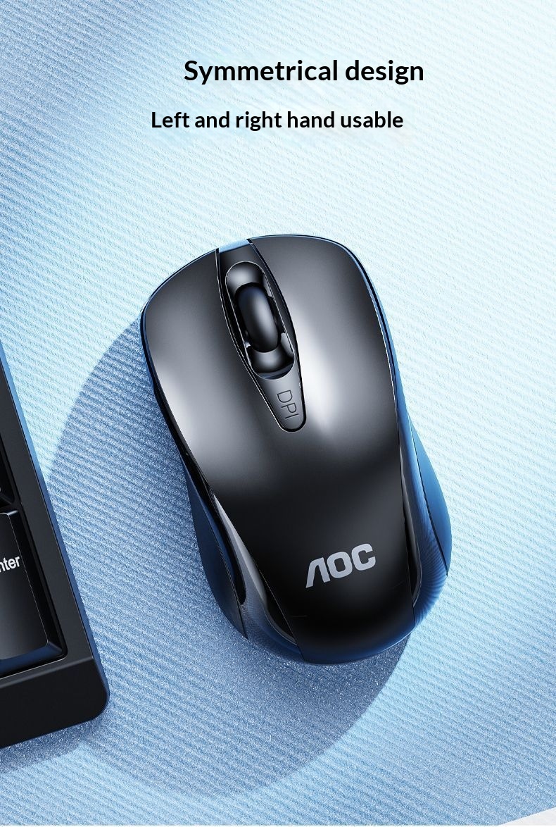 TPV AOC KM210 Wireless Keyboard Mouse Set Business Office Laptop Desktop Computer 2.4G_voghion.com