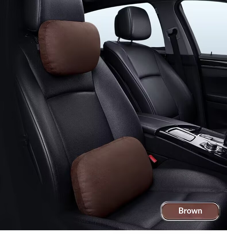 Almofada de assento Classe S, travesseiro de pescoço, apoio lombar para encosto de cabeça de carro_voghion.com