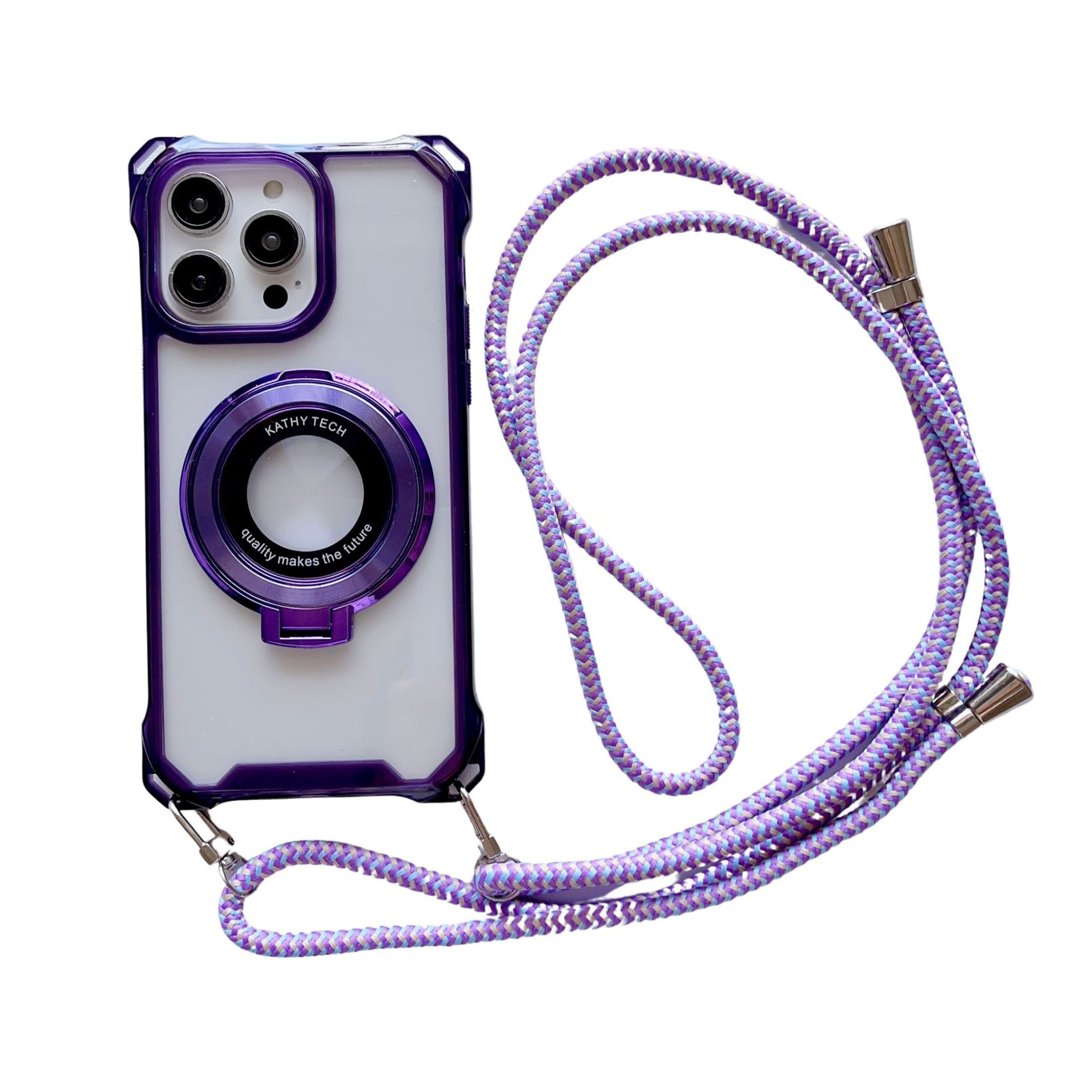 Magnetic Crossbody Case For Iphone 16 Pro Max With Stand_voghion.com