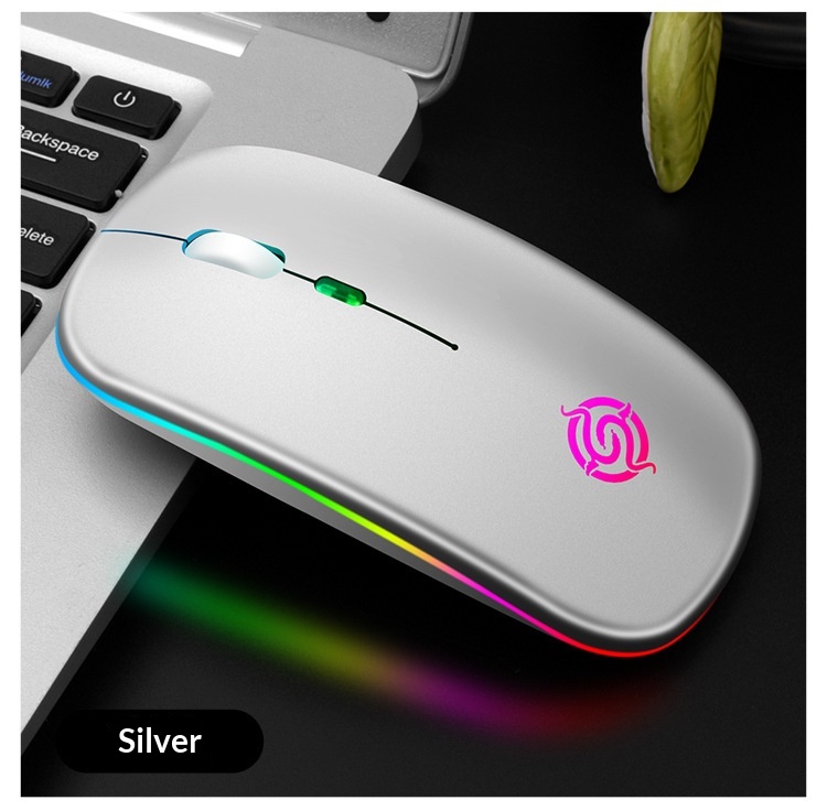 Wireless Gaming Mouse With Rgb Lighting Silent Rechargeable Design_voghion.com