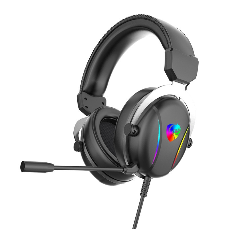 Cuffie da gioco cablate per computer, compatibili con PUBG Mobile e laptop, audio 7.1 universale con microfono._voghion.com