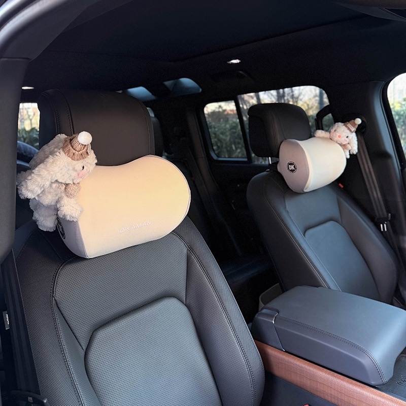 Nuovo cuscino poggiatesta interno per auto 2025, supporto lombare per sedile auto, design carino e creativo, in memory foam_voghion.com