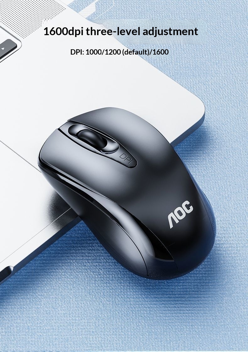 TPV AOC KM210 Wireless Keyboard Mouse Set Business Office Laptop Desktop Computer 2.4G_voghion.com