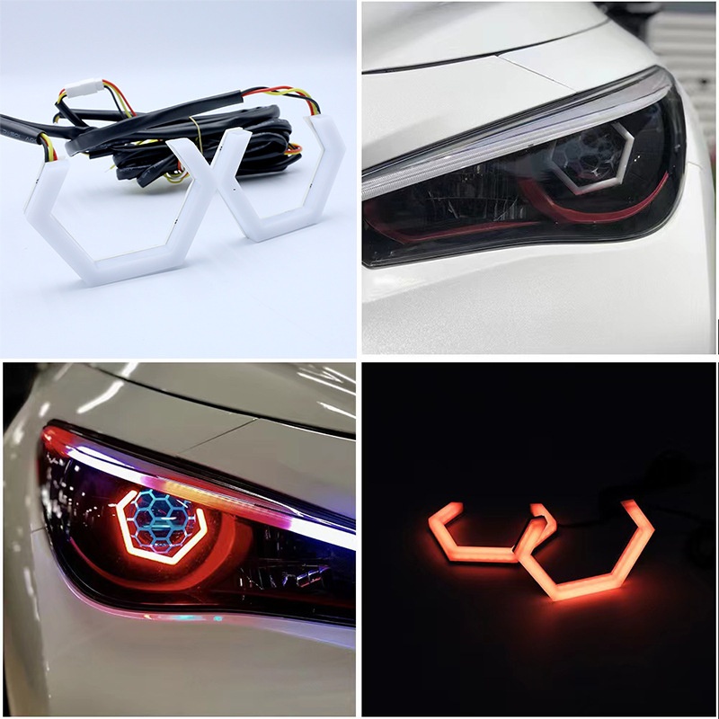 Bi-optik Hexagonal Angel Eye Led Scheinwerfer Iridescent_voghion.com