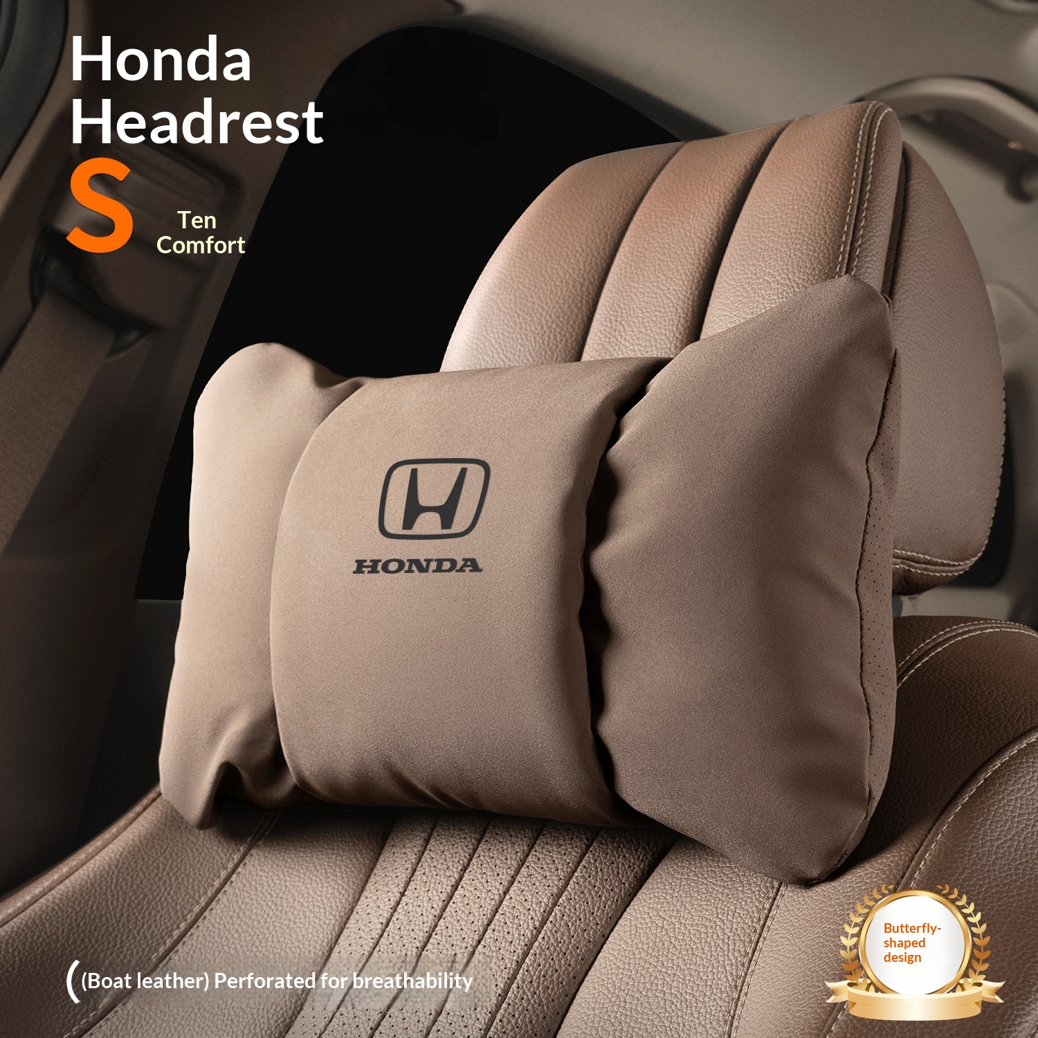 Applicable For Honda Headrest Lumbar Support Car Pillow CR-V Type Style UR-V Civic Accord Cushion Neck Protector Seat_voghion.com