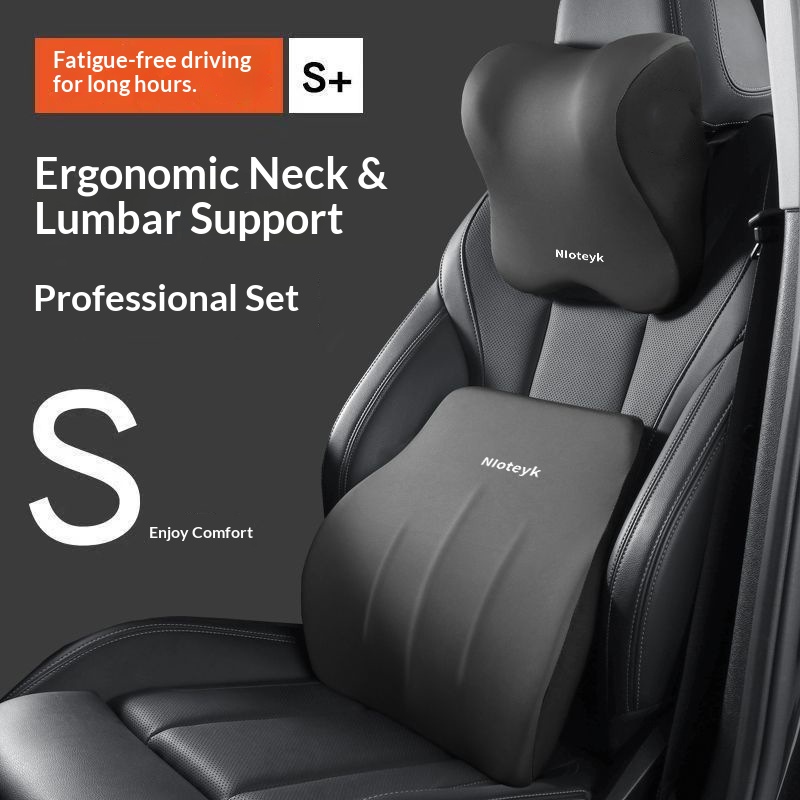 for Seat Backrest Car Cushion Driving Support Waist Lumbar Pillow_voghion.com