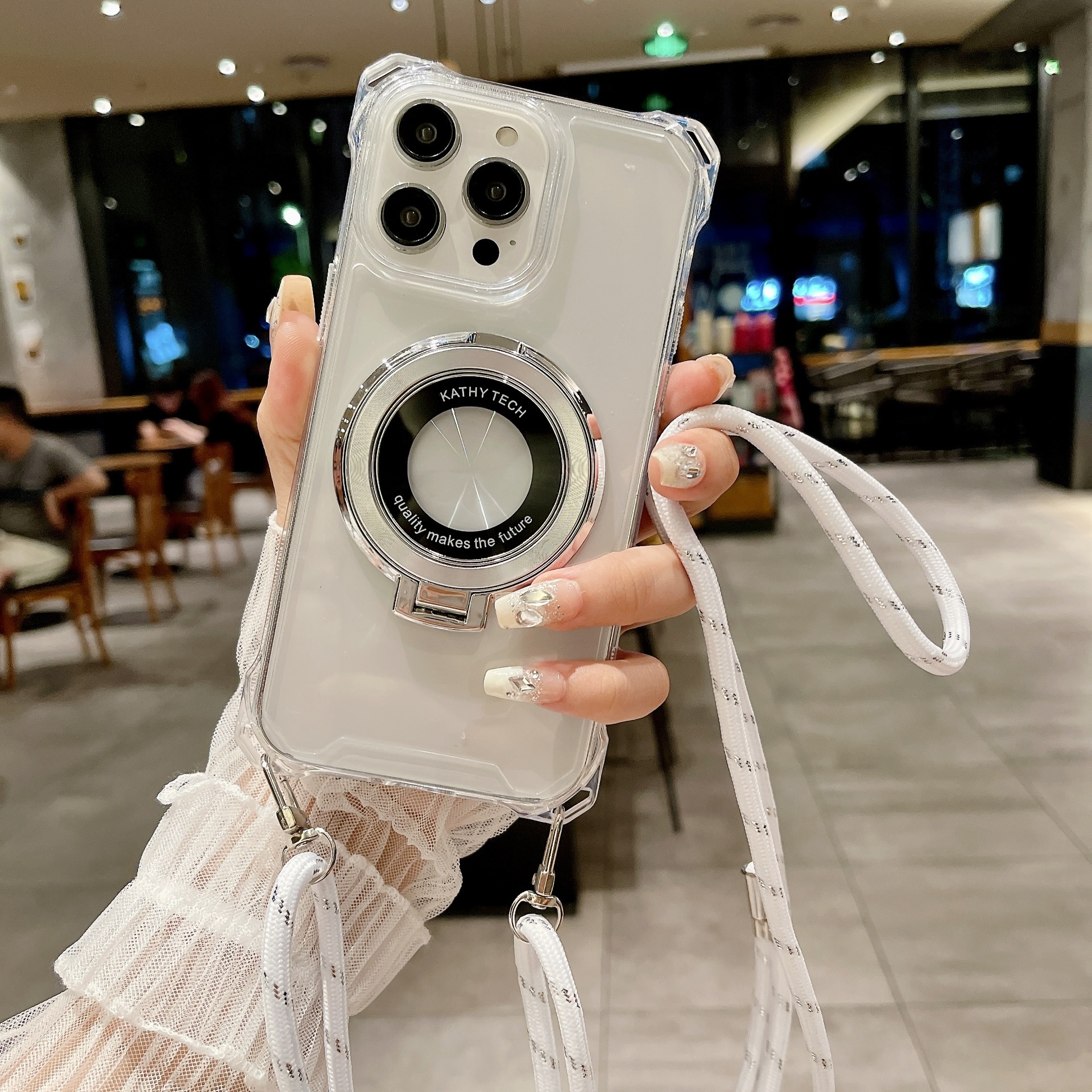 Magnetic Crossbody Case For Iphone 16 Pro Max With Stand_voghion.com
