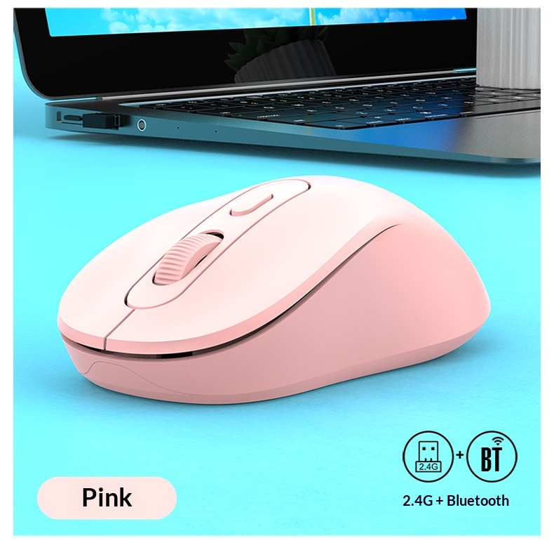 W300 Multi-mode Wireless Bluetooth Office Mouse For Laptop Tablet_voghion.com