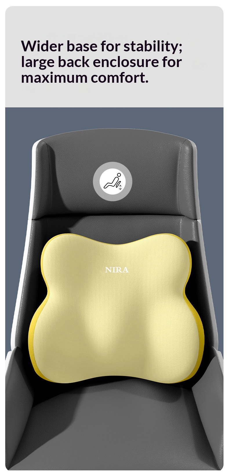 Grensoverschrijdend nekkussen van traagschuim, zitkussen, autohoofdsteun, lendensteun_voghion.com