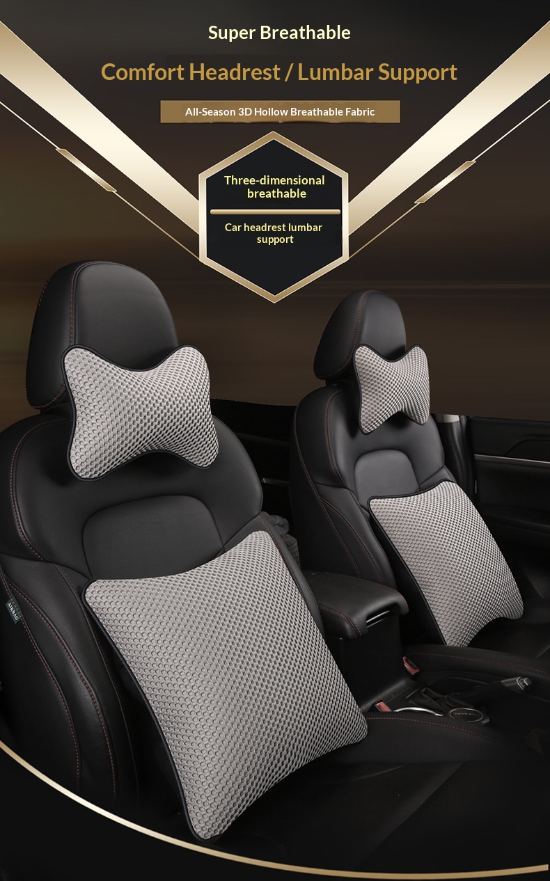 Nackenstützkissen fürs Auto, 3D-Leder, Ganzjahresmodell, Universal_voghion.com