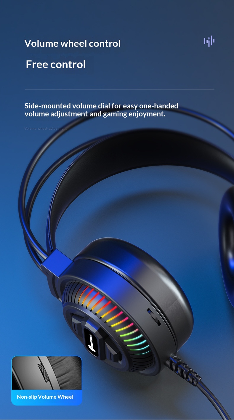 Cross-Border Pansun PSH-400 Over-Ear Computer Desktop Gaming Wired Laptop Headset_voghion.com