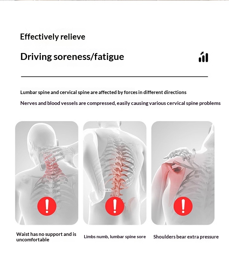 Headrest Memory Foam Lumbar Back Car Neck Pillow Cushion_voghion.com