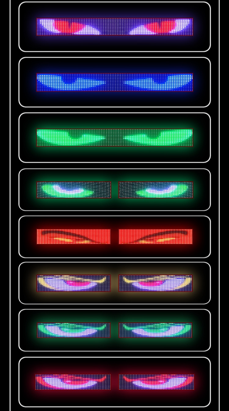Demon Eye Led Flexible Decorative Screen For Car And Truck_voghion.com
