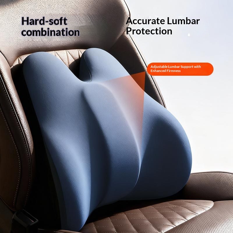 Adjustable Support Memory Foam Lumbar Pillow Office Car Seat Cushion Long Sitting Artifact_voghion.com