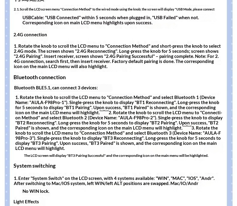 Wolf Spider F98pro, chargeur sans fil Bluetooth à trois modes avec écran, remplaçable à chaud, personnalisable et entièrement transparent_voghion.com