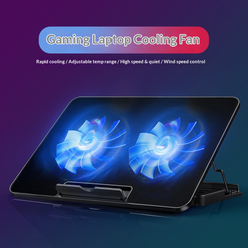 Support de refroidissement pour ordinateur portable S69, support lumineux de bureau réglable, base de refroidissement réglable pour ordinateur (vente en gros)_voghion.com