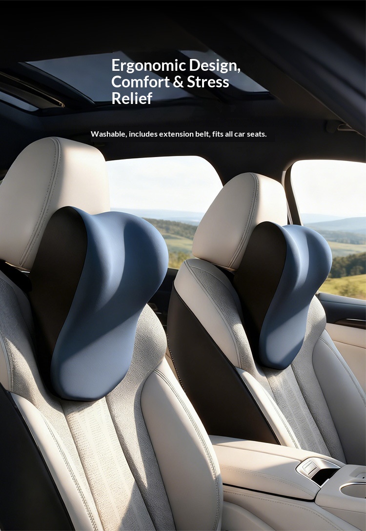 Dropshipping Headrest Use Car Neck Pillow Memory Foam Seat Cushion_voghion.com
