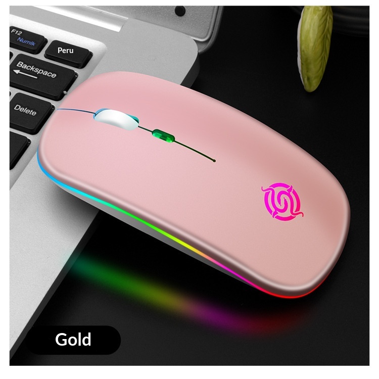 Wireless Gaming Mouse With Rgb Lighting Silent Rechargeable Design_voghion.com