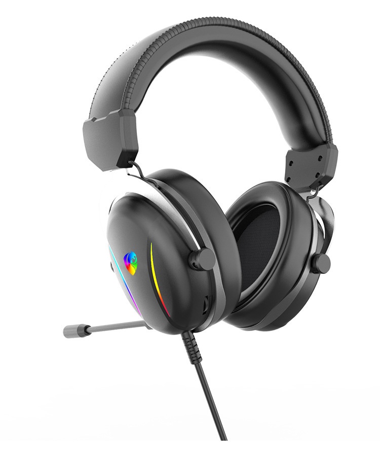 Cuffie da gioco cablate per computer, compatibili con PUBG Mobile e laptop, audio 7.1 universale con microfono._voghion.com