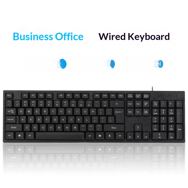 USB Wired Single Laptop And Desktop Computers, Portable External Keyboard For Business Office, Factory Direct Sale_voghion.com
