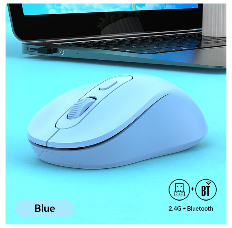 W300 Multi-mode Wireless Bluetooth Office Mouse For Laptop Tablet_voghion.com
