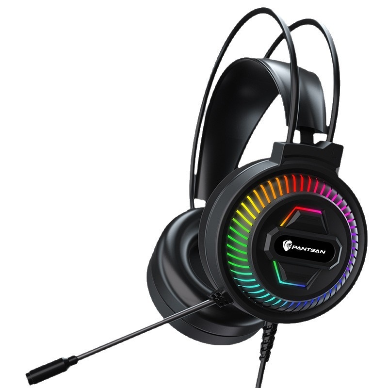 Cross-Border Pansun PSH-400 Over-Ear Computer Desktop Gaming Wired Laptop Headset_voghion.com