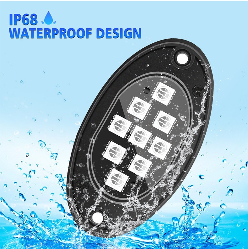 Cross-border Popular Car LED Bluetooth APP Wireless Control Ambient , Off-road Pickup Truck Underbody Modification_voghion.com