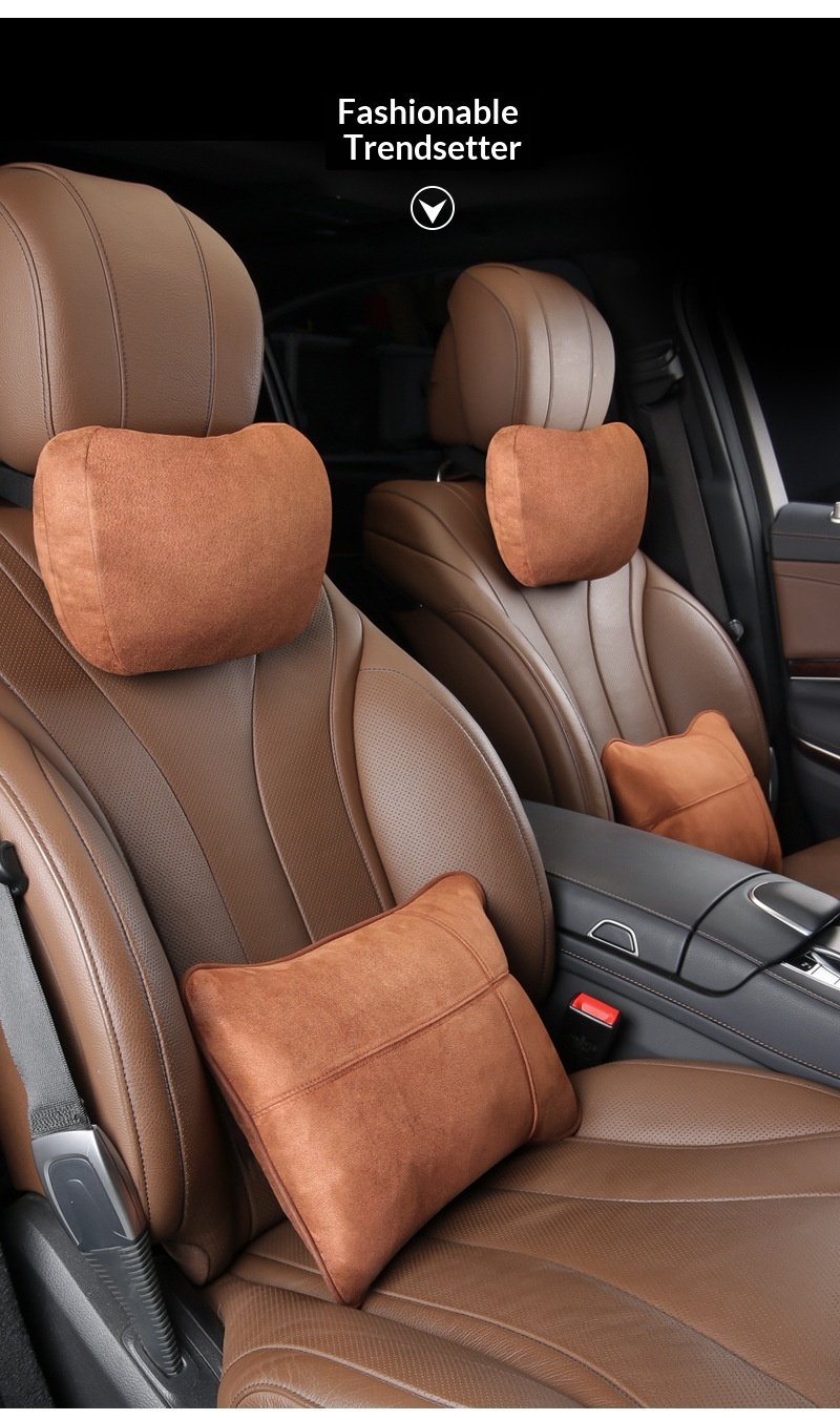 Headrest Memory Foam Lumbar Back Car Neck Pillow Cushion_voghion.com