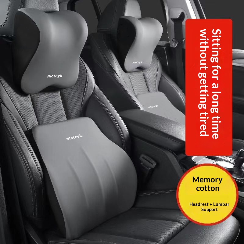for Seat Backrest Car Cushion Driving Support Waist Lumbar Pillow_voghion.com