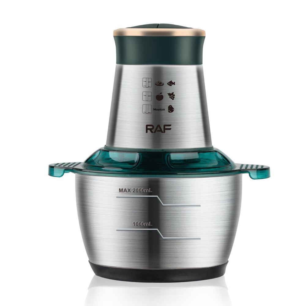 RAF EU Standard Grinder Household Stainless Steel Electric Food Processor Multi-Functional Kitchen Meat Mincer 2L_voghion.com