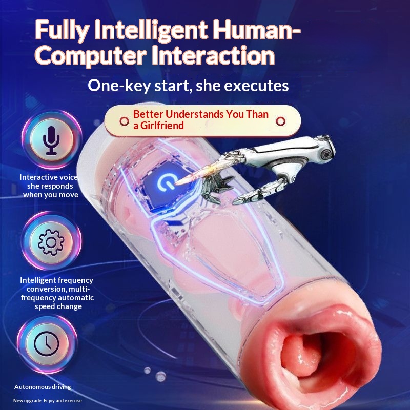 Dual-hole Fully Automatic Telescopic Airplane Cup Toy, Hands-free, Intelligent, Multifunctional, Heated, Interactive_voghion.com