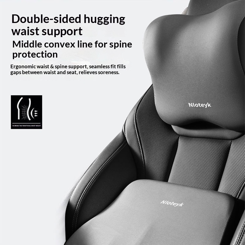 for Seat Backrest Car Cushion Driving Support Waist Lumbar Pillow_voghion.com