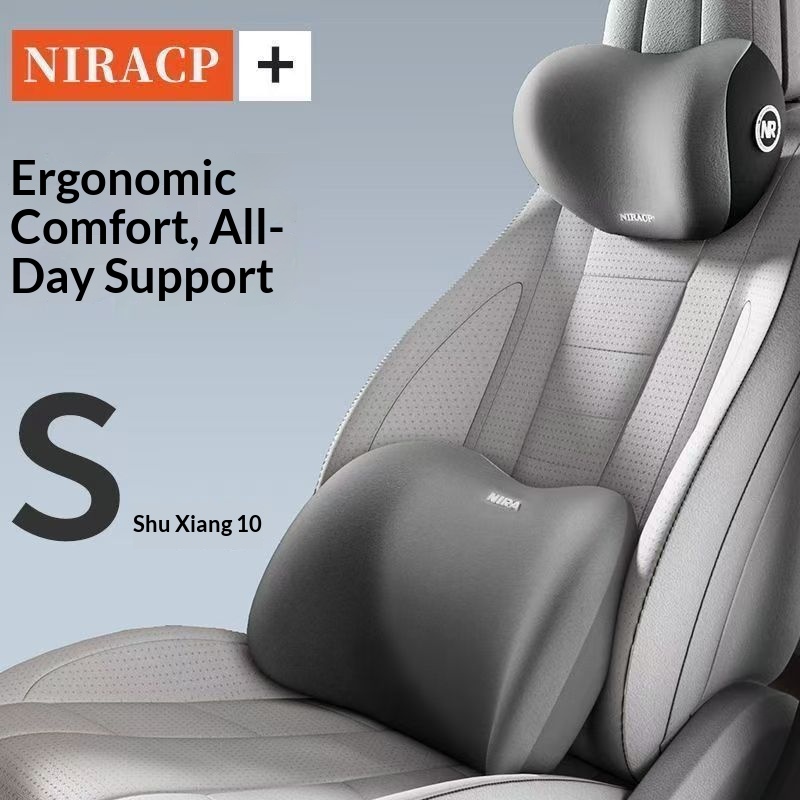 Cross-Border Headrest Seat Backrest Car Cushion Lumbar Support Neck Pillow_voghion.com