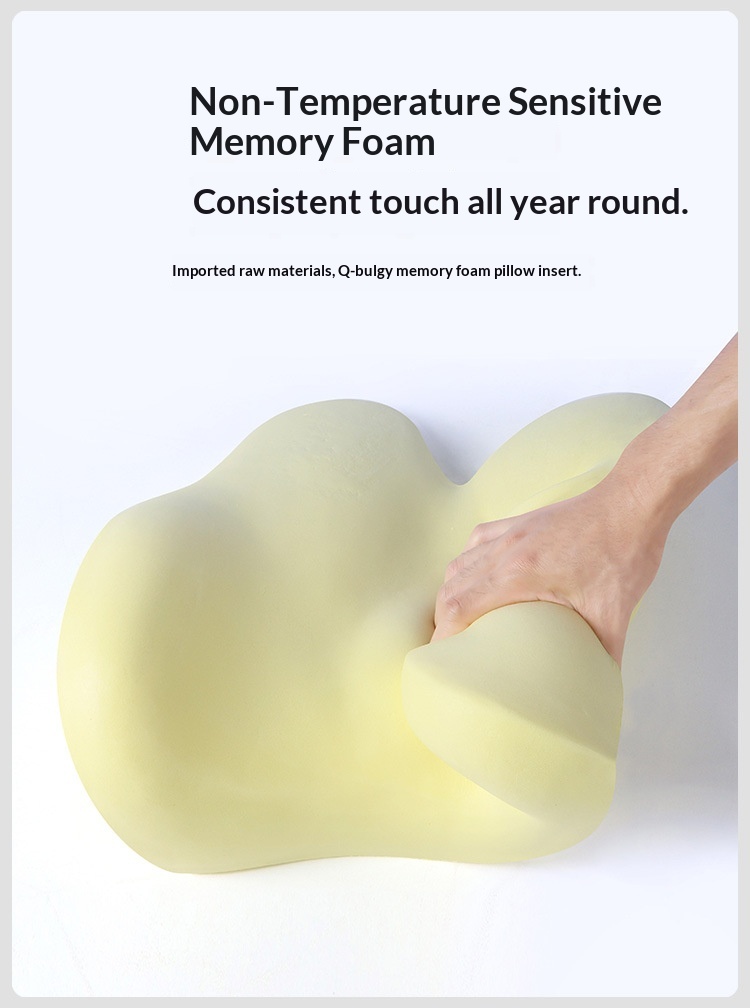 Headrest Neck Lumbar Support Memory Foam Seat Cushion Pillow Car Set_voghion.com