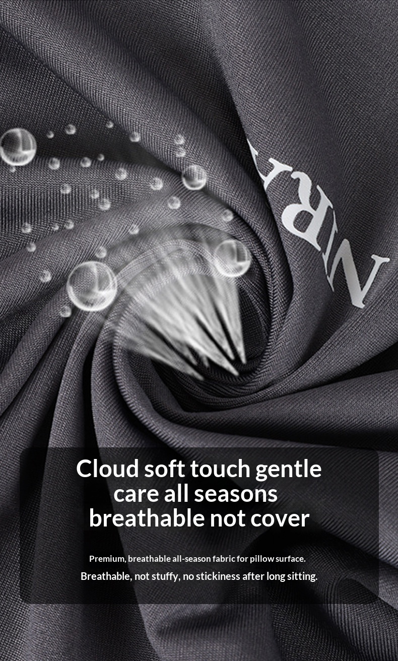 Cuscino poggiatesta in memory foam, protezione lombare per la vita, supporto per collo e schiena, cuscino per auto e casa_voghion.com