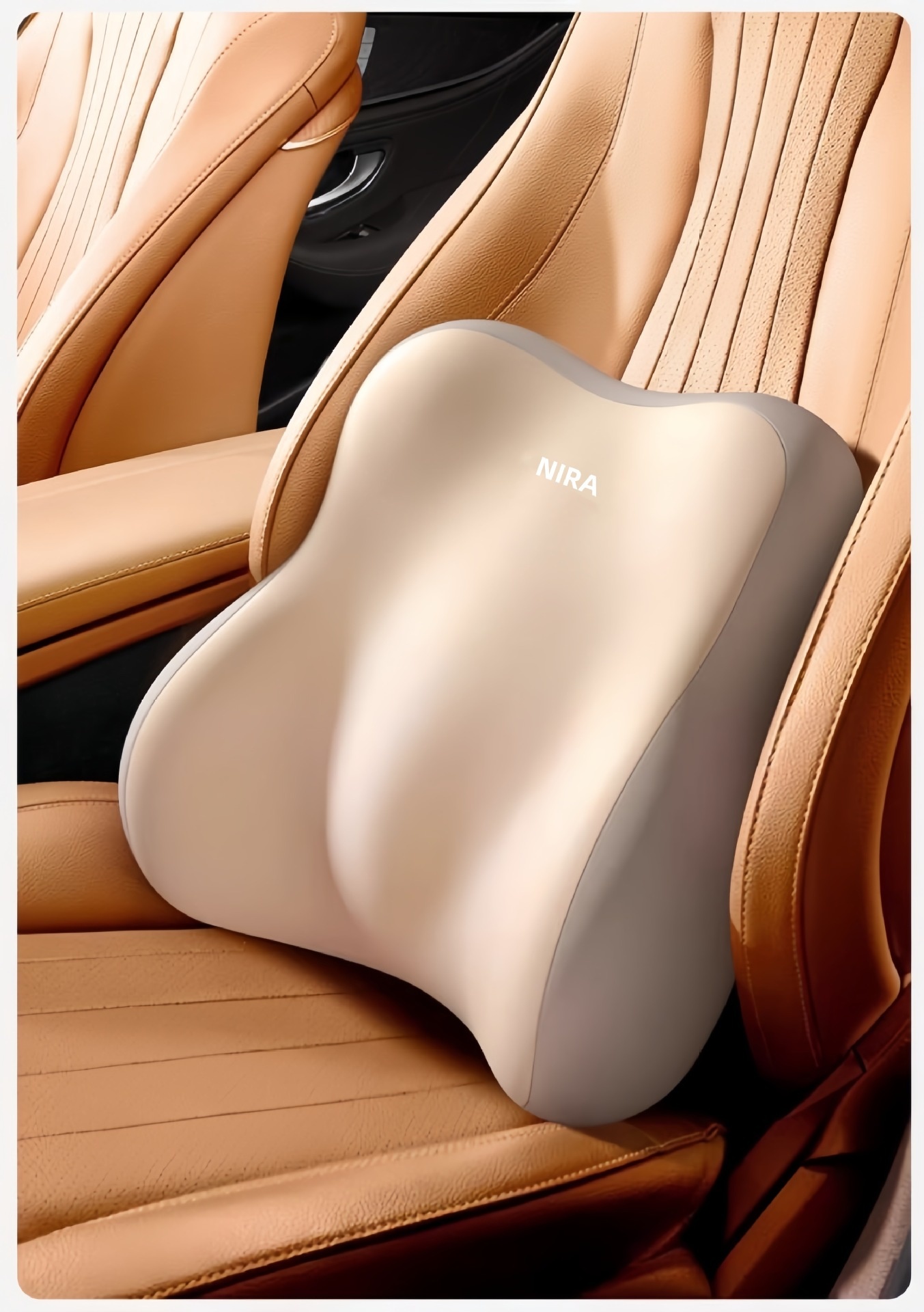 Almofada de apoio lombar para encosto de cabeça e pescoço para carro_voghion.com