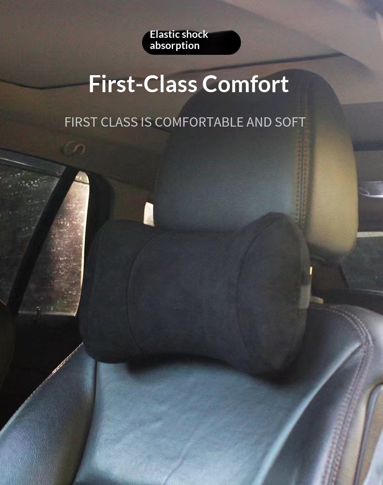 Almofada de espuma viscoelástica para apoio cervical, ideal para carro, assento e para dormir. Personalizável._voghion.com