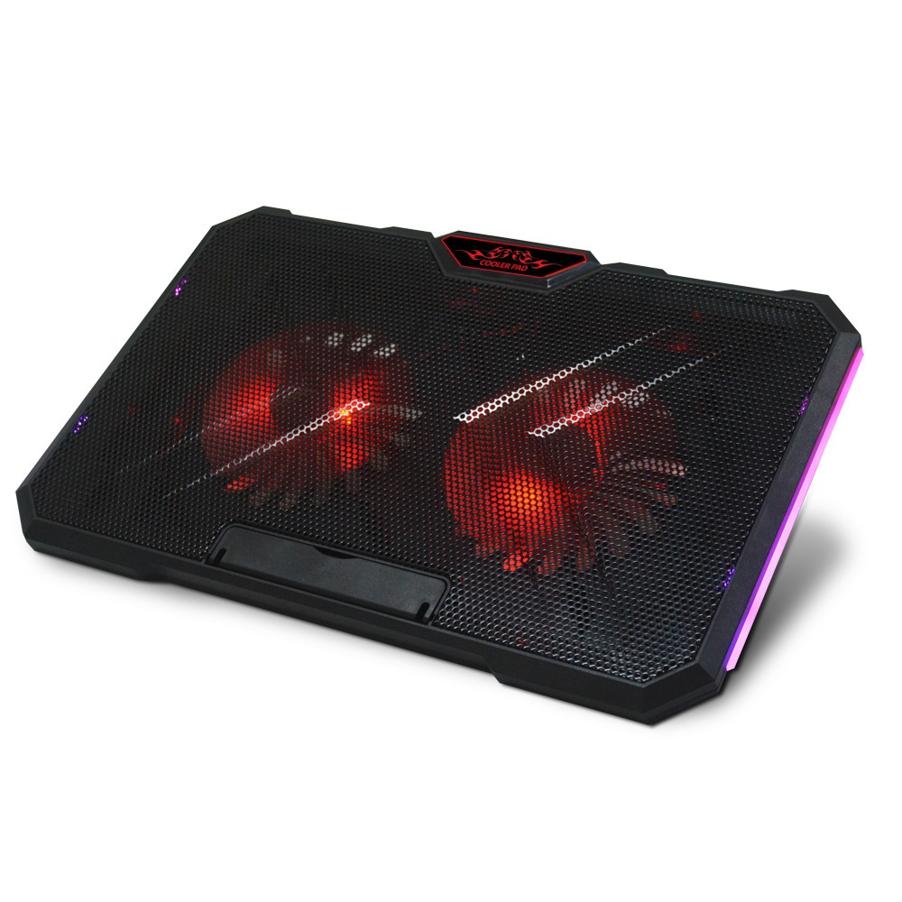 Cross-border RGB Cooler, Portable Computer Base, Large Fan Laptop Cooling Stand_voghion.com