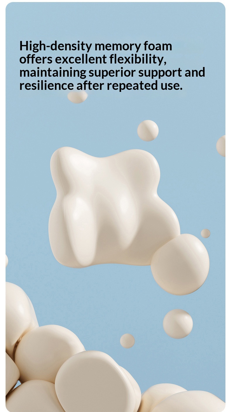 Grensoverschrijdend nekkussen van traagschuim, zitkussen, autohoofdsteun, lendensteun_voghion.com