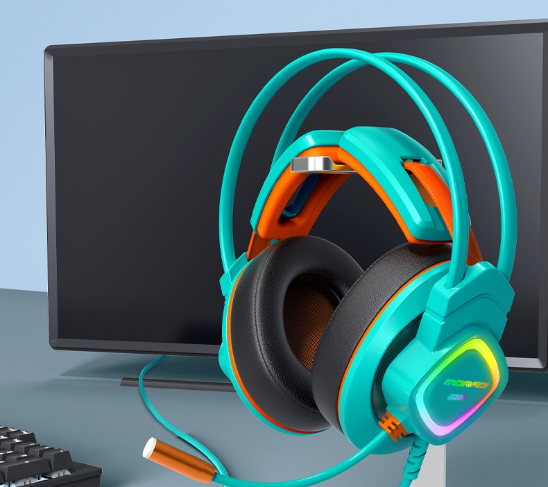 MoDi G200 Computer Over-ear Wired Headset With Microphone, 7.1-channel USB Gaming Headset, Specifically For Internet_voghion.com