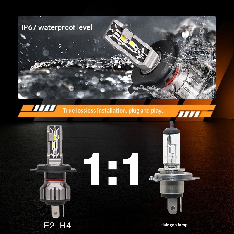 CN360 E2 Model 50W Car LED Headlight Direct Plug-in And Low Beam Integrated H4 H7 H11 High Brightness Front Light_voghion.com