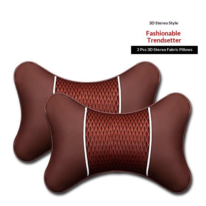 Nackenstützkissen fürs Auto, 3D-Leder, Ganzjahresmodell, Universal_voghion.com