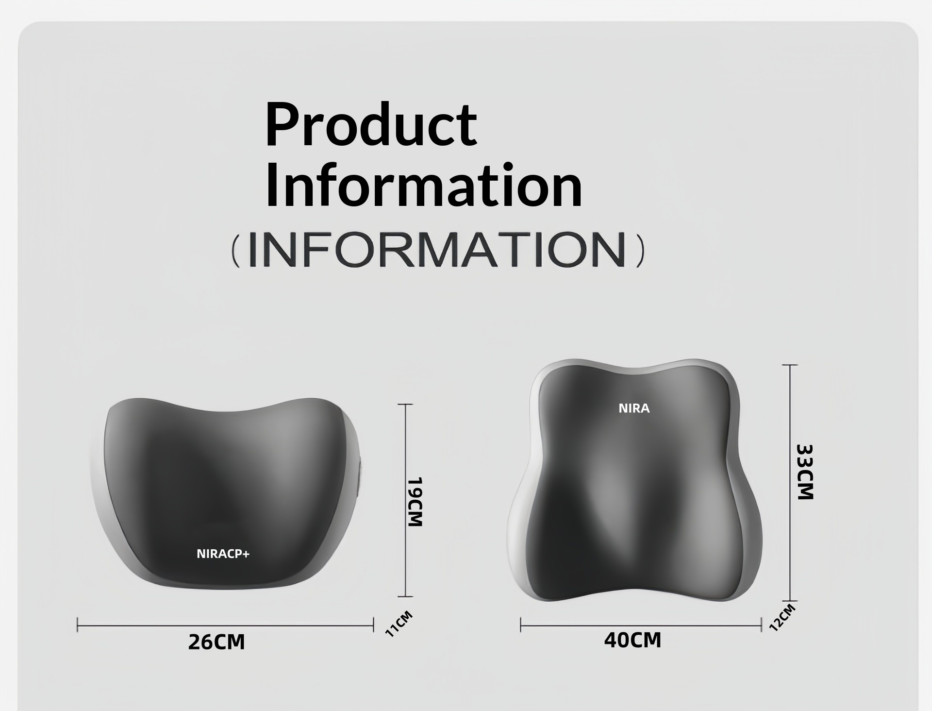 Almofada de apoio lombar para encosto de cabeça e pescoço para carro_voghion.com