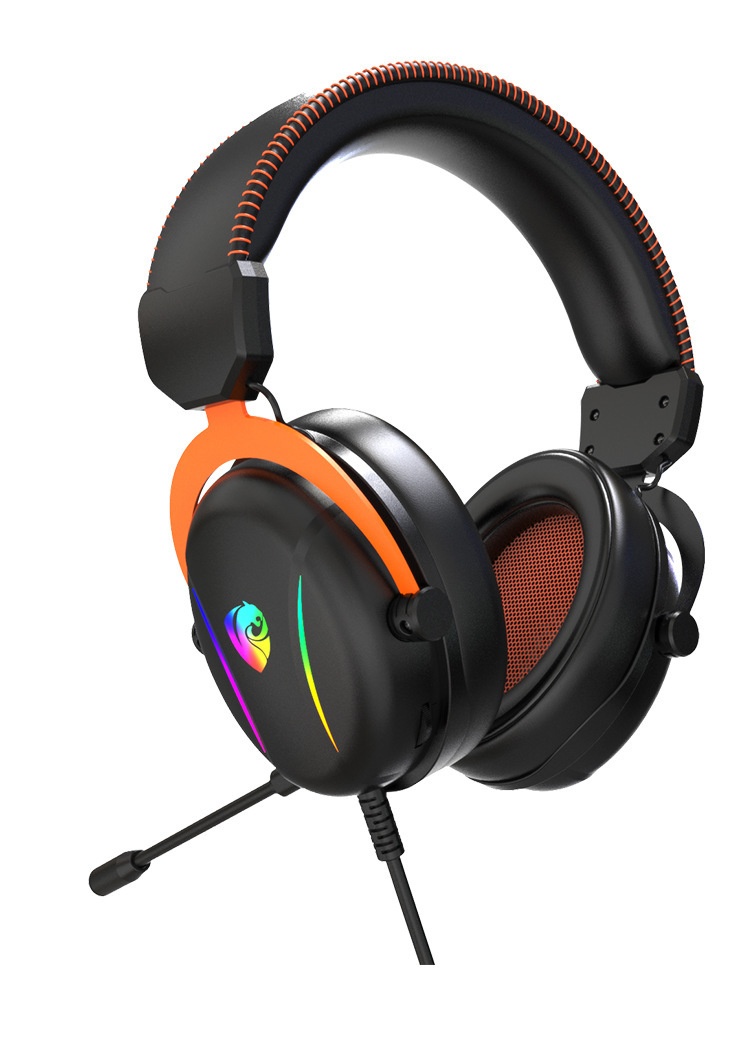 Cuffie da gioco cablate per computer, compatibili con PUBG Mobile e laptop, audio 7.1 universale con microfono._voghion.com