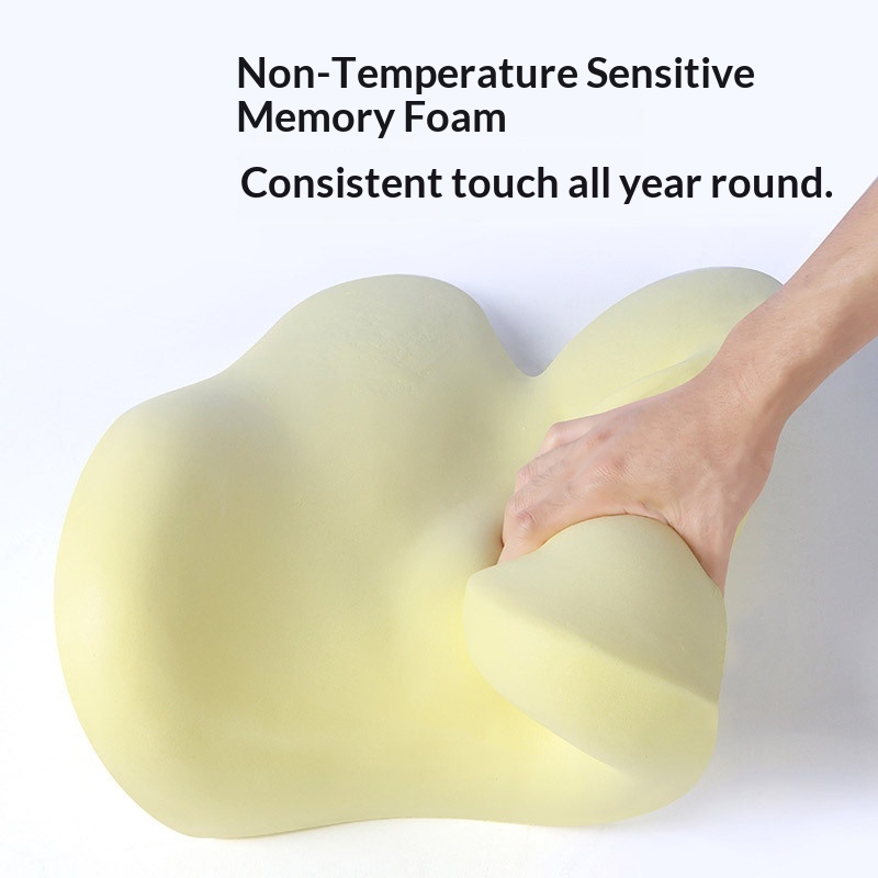 Headrest Neck Lumbar Support Memory Foam Seat Cushion Pillow Car Set_voghion.com