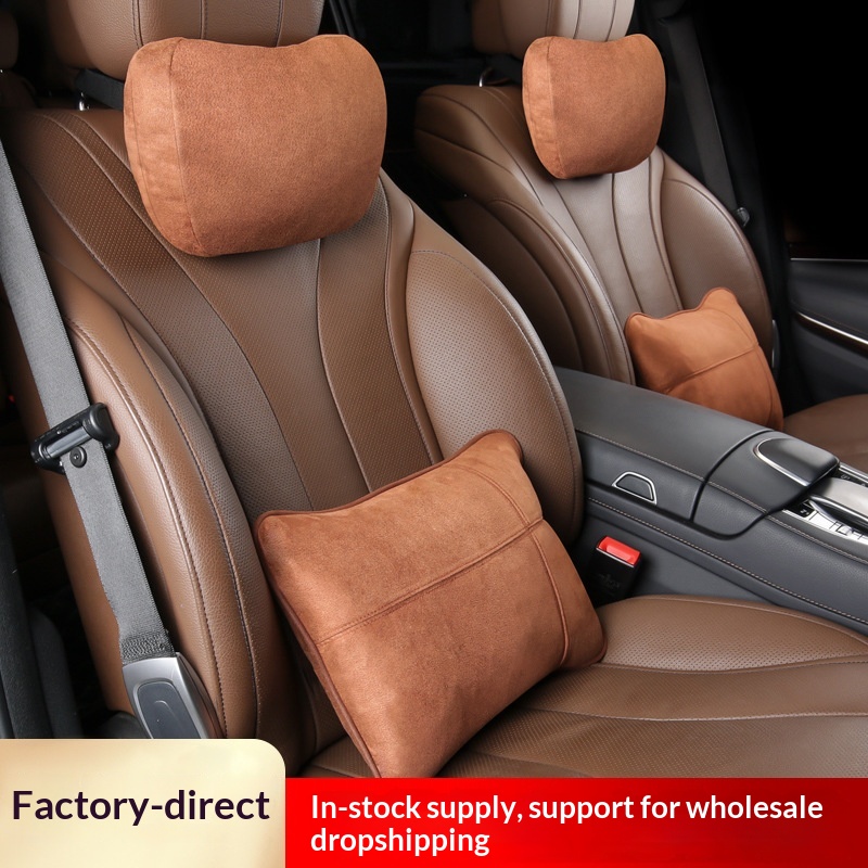 Headrest Memory Foam Lumbar Back Car Neck Pillow Cushion_voghion.com