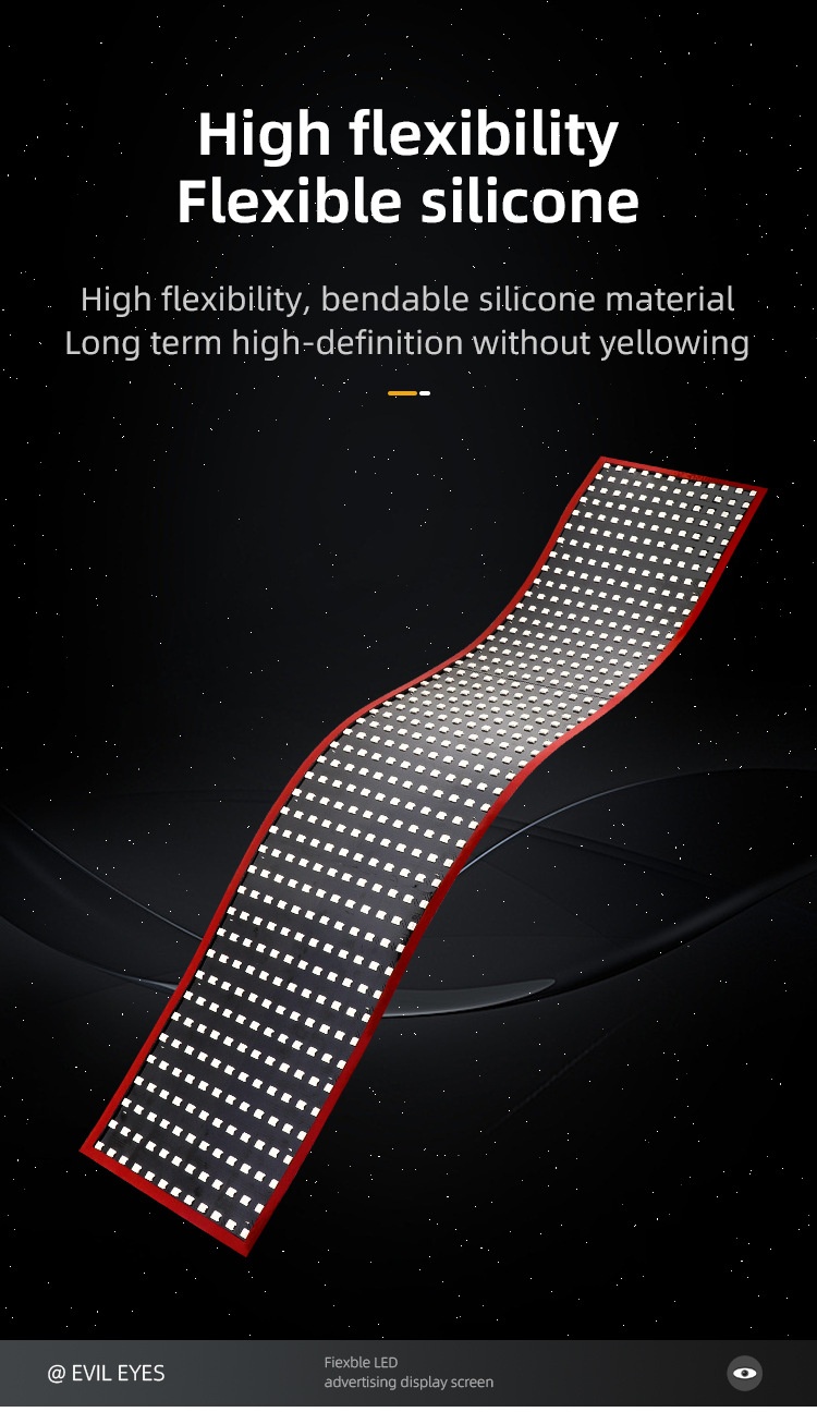 Demon Eye Led Flexible Decorative Screen For Car And Truck_voghion.com