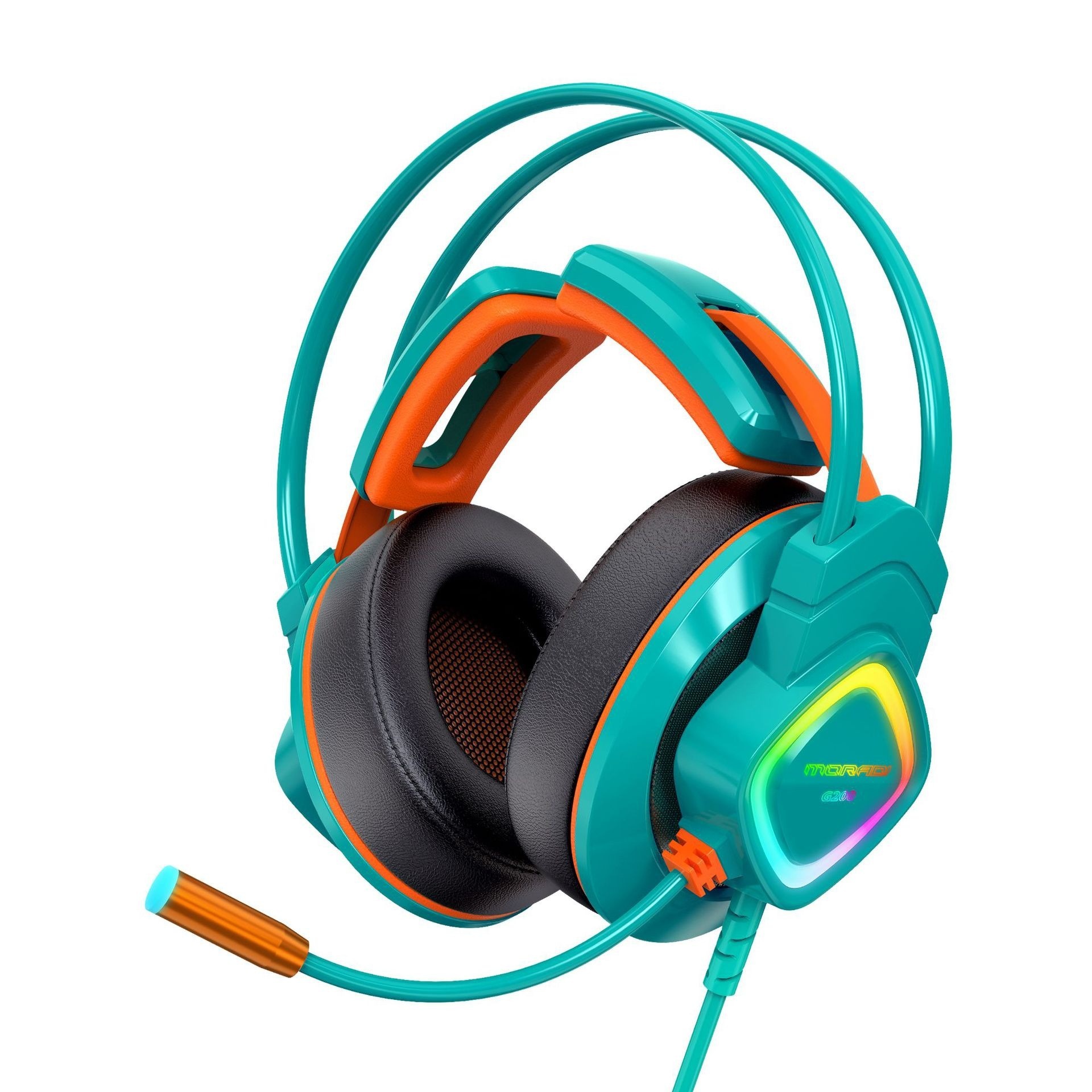 MoDi G200 Computer Over-ear Wired Headset With Microphone, 7.1-channel USB Gaming Headset, Specifically For Internet_voghion.com