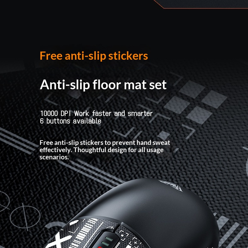 Wolf Spider SC580 Three-Mode Bluetooth 2.4g Wireless Gaming Mouse For Laptop, Desktop, And Office Use_voghion.com